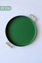 3 Piece 45white, 37green, 30red Metal Tray with Wooden Handles Tea Tray Presentation Tray Set - 4