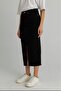 Starry Stone-Wash Women's Slit Midi Denim - 2
