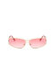 Yuna Pink Vintage Retro Sunglasses - 2