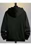 Black Man Printed Zippered Sweatshirt - 2