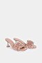 Lemar Nude Pearl Detailed Heeled Slippers - 4