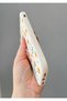 iPhone 11 Heart Detail Chamomile Patterned Ecru Case - 2