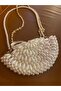 Mussel Design Model - Pearl Detailed Bag, Hand and Shoulder Bag - 3
