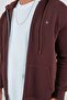 Hooded Zippered Sweat Brown |   Ee 100227698 -7698 - 4