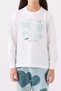 Girl's Pajama Set Cream-Aqua Green Rp3471-2 - 3