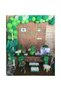 Bal10 50 Pieces 12 Inch Dark Green Light Green and White Metallic Balloon + 5 Mt Balloon Chain Birthday