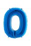 0 Dark Blue Color Number Foil Balloon 100 cm