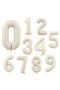 Bal10 Sea Sand Beige Color Number Foil Balloon Age 6 - 2