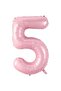Foil Balloon 34 Inch 80 Cm 5 Number Pink