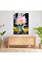 Realistic Glass Sculpture: Flower Garden Glass Print, Realistic Glass Sculpture - 2
