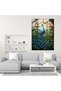Stained Glass Print, Majestic Peacock Glass Wall Art, Realistic Glass Sculpture, Colorful - 3