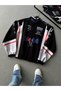 Black and White Double ColoR Unisex Office Dpt. PRinted ZippeRed Raincoat and WindbReakeR Set