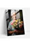 Glass Art of the Old People - Old People, Elegance, Old Lady, Flower Bouquet