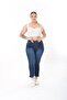 Plus Size Waist Latika Ankle Length Pants (Lycra Stretch Fabric) - 3