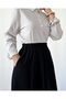 Women's Shirt Cotton Viscose Stone Ecru - 5