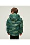 Boy's Water and Windproof Printed Hooded Coat Puffer Jacket - 3
