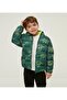 Boy's Water and Windproof Printed Hooded Coat Puffer Jacket