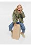 Girl's Water and Wind Resistant Printed Hooded Inflatable Coat