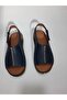 All Genuine Leather, Comfortable and Wearable, Navy Blue Color Sandals. - 3