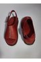 All Genuine Leather, Comfortable and Wearable Model, Wine-Colored Sandals. - 4