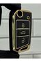 Volkswagen T-roc Taigo T-cross Polo Golf Tiguan Switchblade Nano Key Case Black