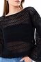 Knitwear Knitted Hollowed-Out Sweater BOLERO CROP BLUZ - 8