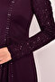Stoned Evening Dress Plum Asm2546 - 4
