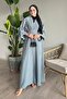 Drawstring Sleeves Mint Abaya