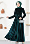 Emerald Velvet Dress - ASM2653
