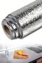 ®   Roll Silver Aluminum Foil Wallpaper, Self-Adhesive Inside Shelf, Waterproof Foil 2