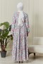 Gypsy Viscose Dress - Layered Skirt, Floral Patterned Hijab Mother Dress and Prayer Dress - 5