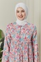Skirt Layered Flower Patterned Gypsy Viscose Dress Hijab Dress Mother's Dress Prayer Dress - 6