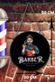 Barber Shop Glass Door Sign, Ornament for Barber Shop, Glass Door Barber Hairdresser Lettering Sign with Hanger - 3