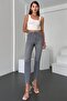 Women's Gray Skinny Fit High Waist Lycra Stretch Jean Denim Trousers Jenni̇e-Gray - 4