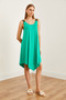 Women's Mint Green Ethnic Strap Asymmetrical Dress Elb- 19000612 - 3