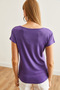Women's Plum Neck Lace Loose Viscose Blouse Blz- 19000873 - 7