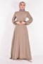 Mink Colored Belted Dress - ASM2534 - 2