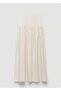 Elastic Panel A-Line Skirt - 3