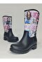 Blackpink Printed Waterproof Girls' Rain Boots - 4