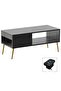 Modern Coffee Table with USB Port & Storage - Sleek, Durable & Space-Saving Design
