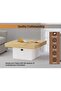 Modern Coffee Table, Square, USB Port, Durable, Easy Maintenance - Coco Bolo & White - 3