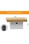 Modern Coffee Table, Square, USB Port, Durable, Easy Maintenance - Coco Bolo & White - 5