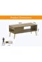 Modern Grey Oak Coffee Table with Storage - Durable, Space-Saving, Easy Maintenance - 5
