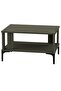 Modern Coffee Table with Storage Shelf - Durable, Space-Saving, Easy Maintenance, Lava Grey