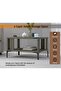 Modern Coffee Table with Storage Shelf - Durable, Space-Saving, Easy Maintenance, Lava Grey - 3