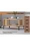 Modern Coffee Table with Storage Shelf - Durable, Space-Saving, Easy Maintenance - 3