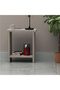 Modern White Concrete Nightstand with Storage - Versatile, Elegant, Easy Assembly - 4