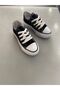 Black Short Linen Daily Orthopedic Children's Sports Shoes Sneaker - 2