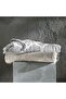Damask Design Double Sided Jacquard Linen Cotton Woven King Size 240x260cm Pique Bedspread - 6