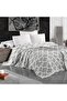 Damask Design Double Sided Jacquard Linen Cotton Woven King Size 240x260cm Pique Bedspread